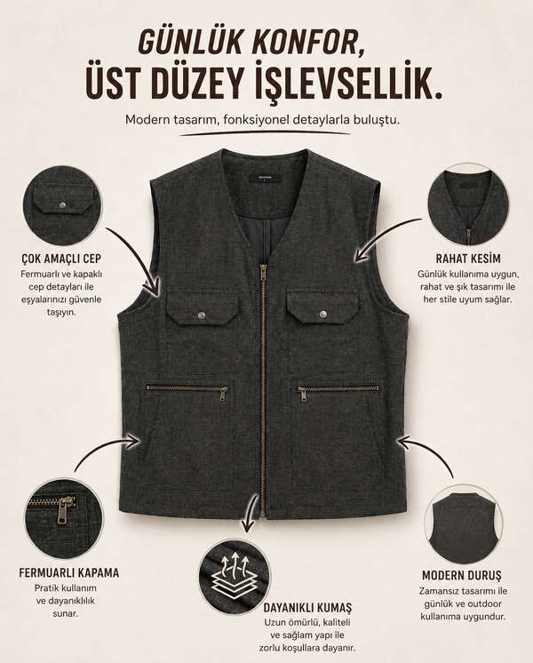 YELEK.CO Kot Yelek