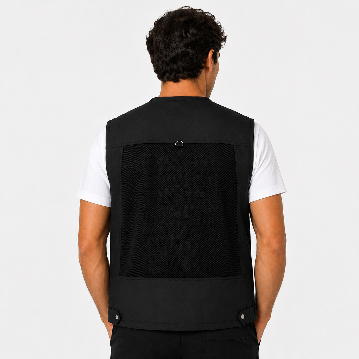 Erkek Outdoor Fileli Çok Cepli Yelek – 4 Mevsim